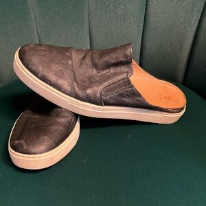 Frye Black Slip-On Mule Sneakers